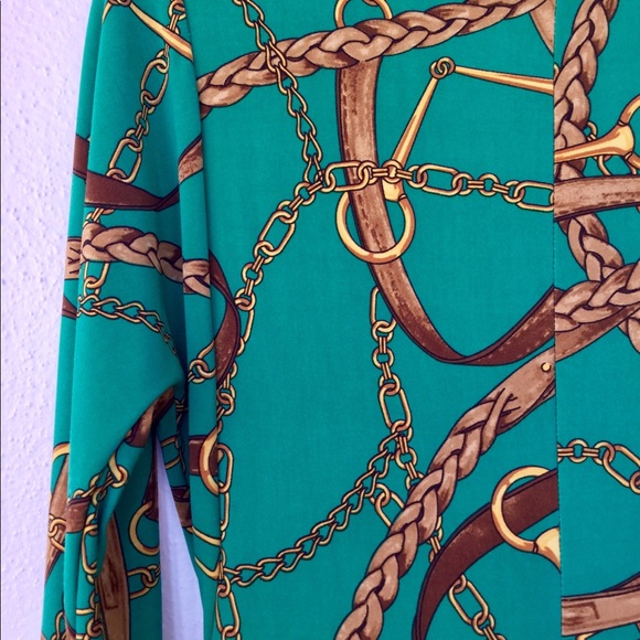 Ralph Lauren Emerald Chain Dress - Picture 2 of 6